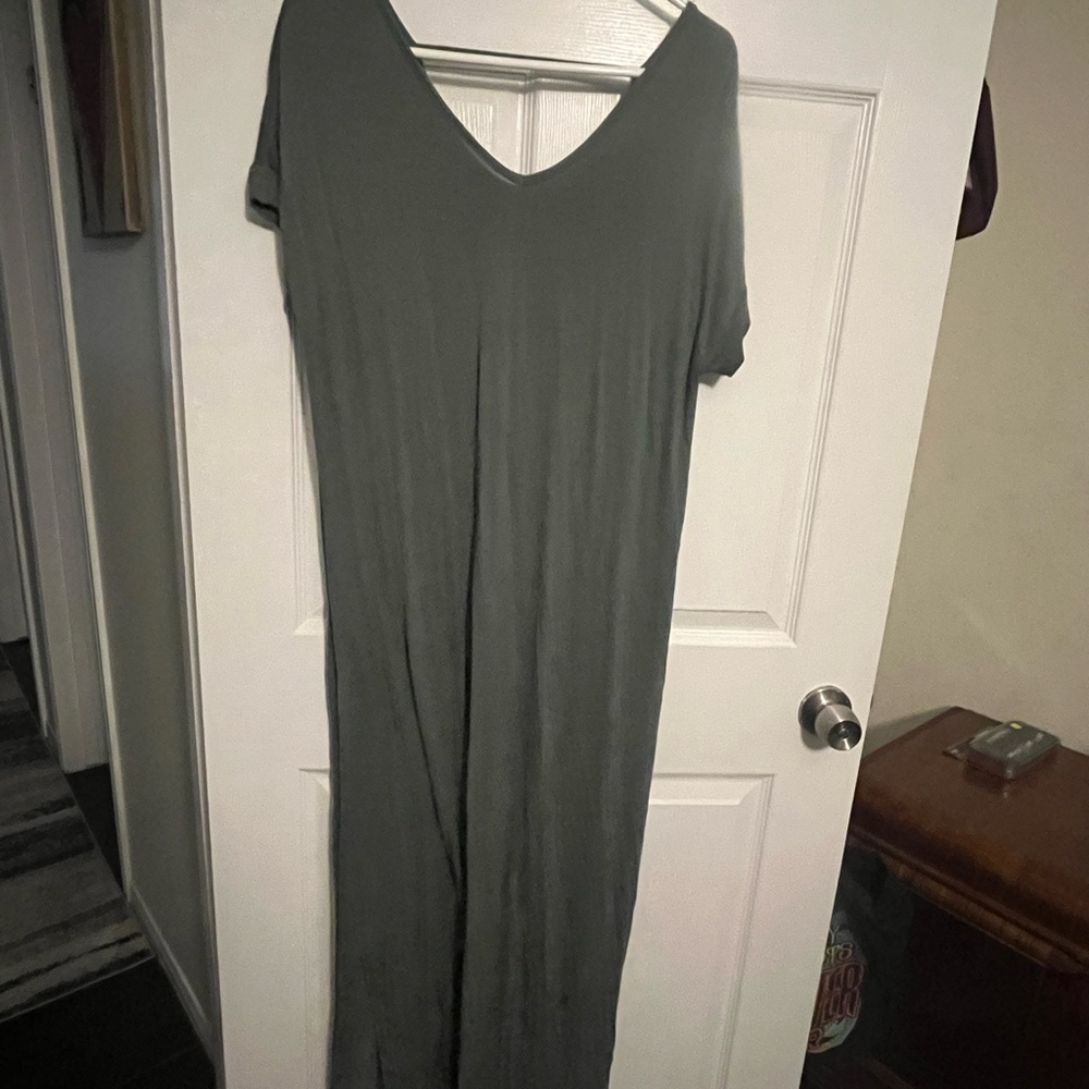 LuLaRoe Green Dolman Sleeve Maxi Dress